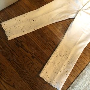 Unique Tory Burch white jeans